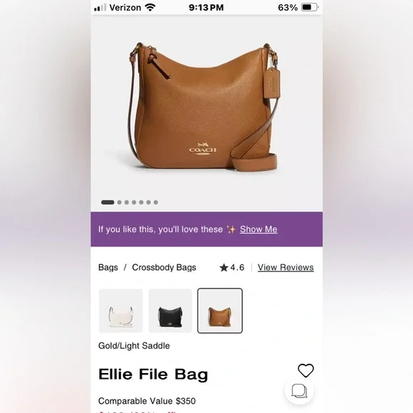 Coach Elle File Bag - Picture 5 of 7